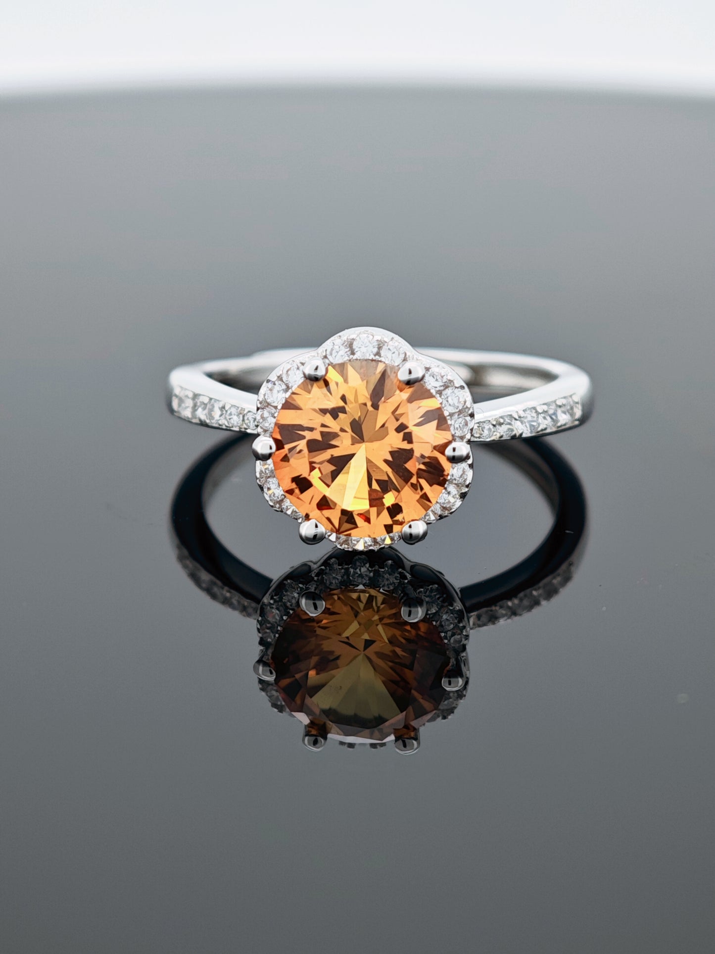 Premium Certified S925 Silver Cultured Spinel Rings | Choose Your Hue: Red, Orange, or Yellow High-Clarity Gemstones