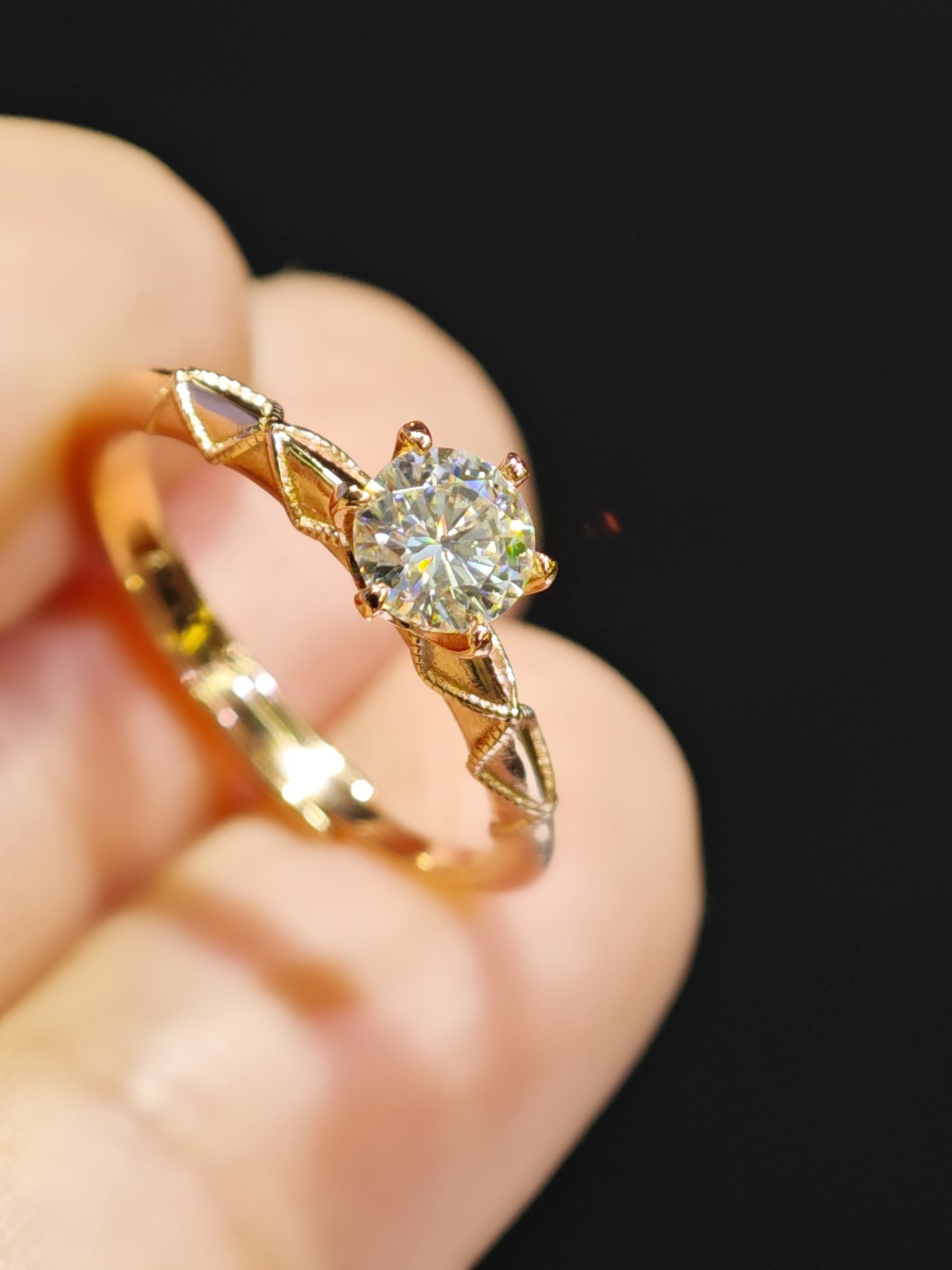 "Moissanite's Glow, Rose Gold's Warmth: The Ring That Holds Your 'Will You Marry Me?"