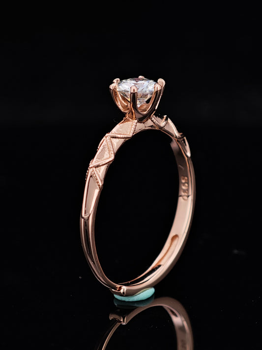"Moissanite's Glow, Rose Gold's Warmth: The Ring That Holds Your 'Will You Marry Me?"