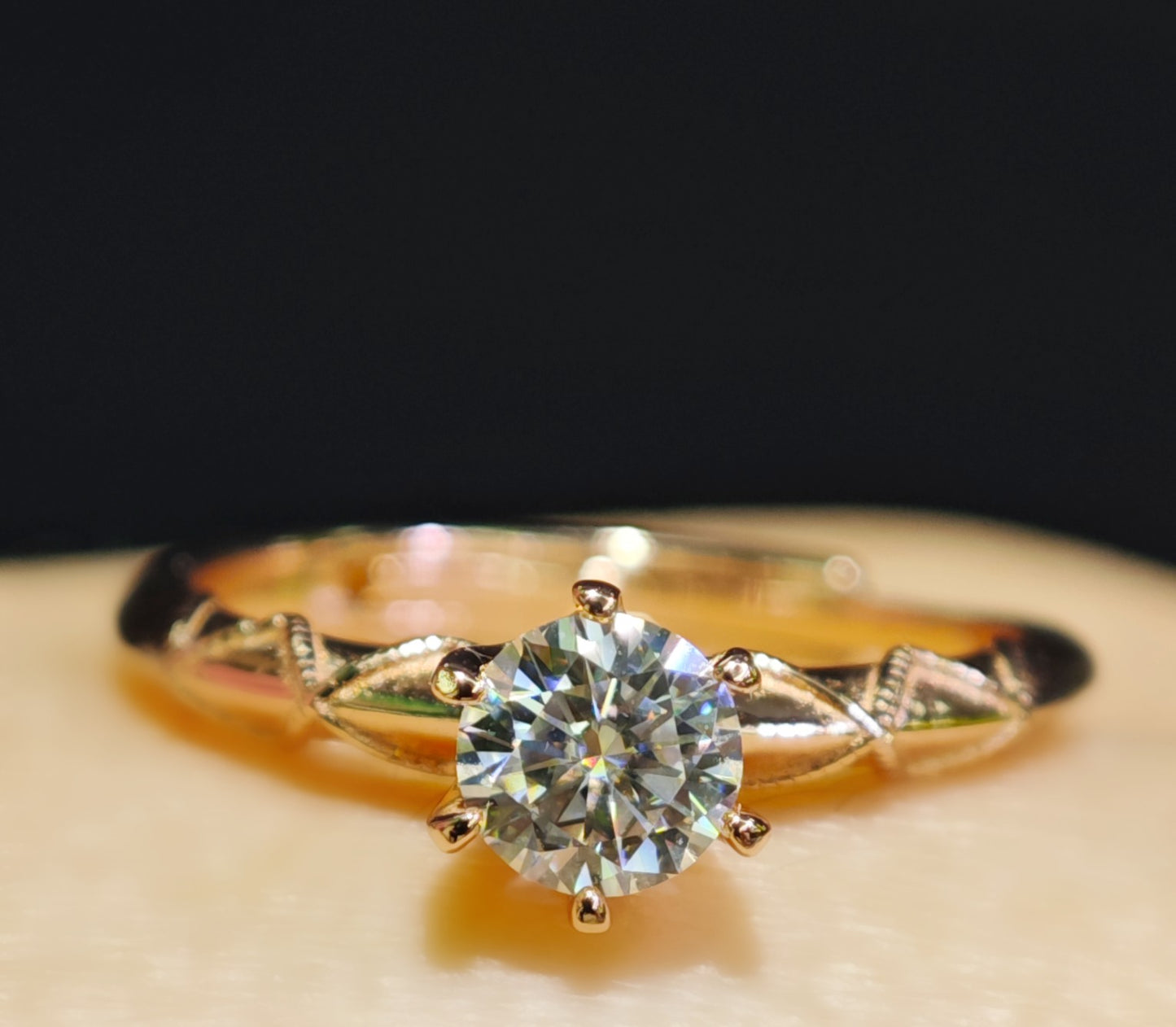"Moissanite's Glow, Rose Gold's Warmth: The Ring That Holds Your 'Will You Marry Me?"
