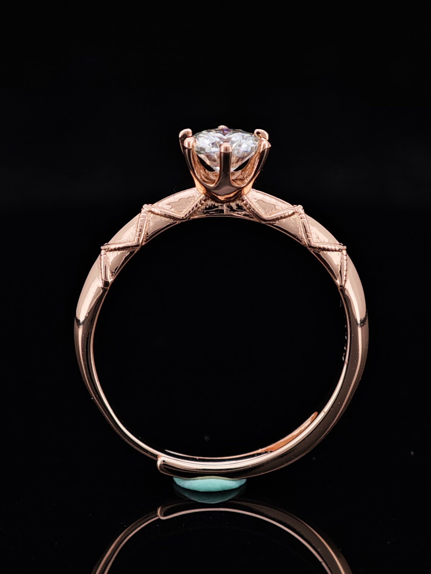 "Moissanite's Glow, Rose Gold's Warmth: The Ring That Holds Your 'Will You Marry Me?"
