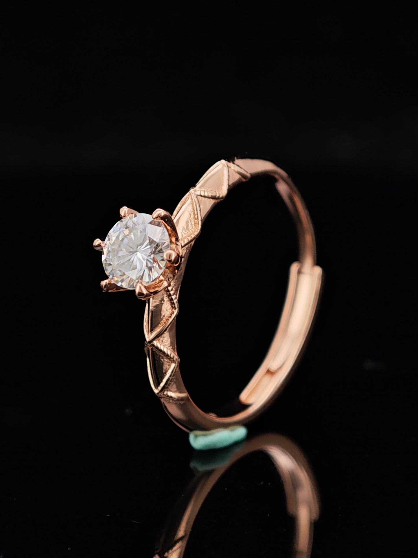 "Moissanite's Glow, Rose Gold's Warmth: The Ring That Holds Your 'Will You Marry Me?"